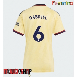 Arsenal Gabriel Magalhaes #6 Terza Maglia Femmina 2026-27 Manica Corta